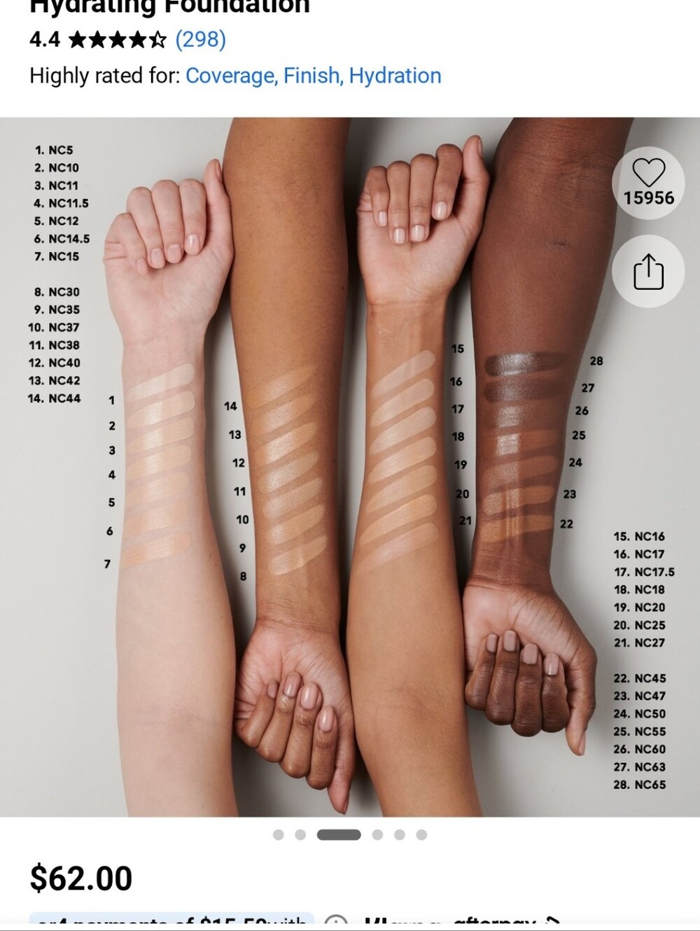 MAC STUDIO RADIANCE SERUM POWERED FOUNDATION NC11 - Picture 3 of 6